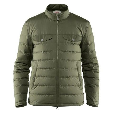 Fjallraven Greenland Down Jacket Green Singapore For Men (SG-476079)